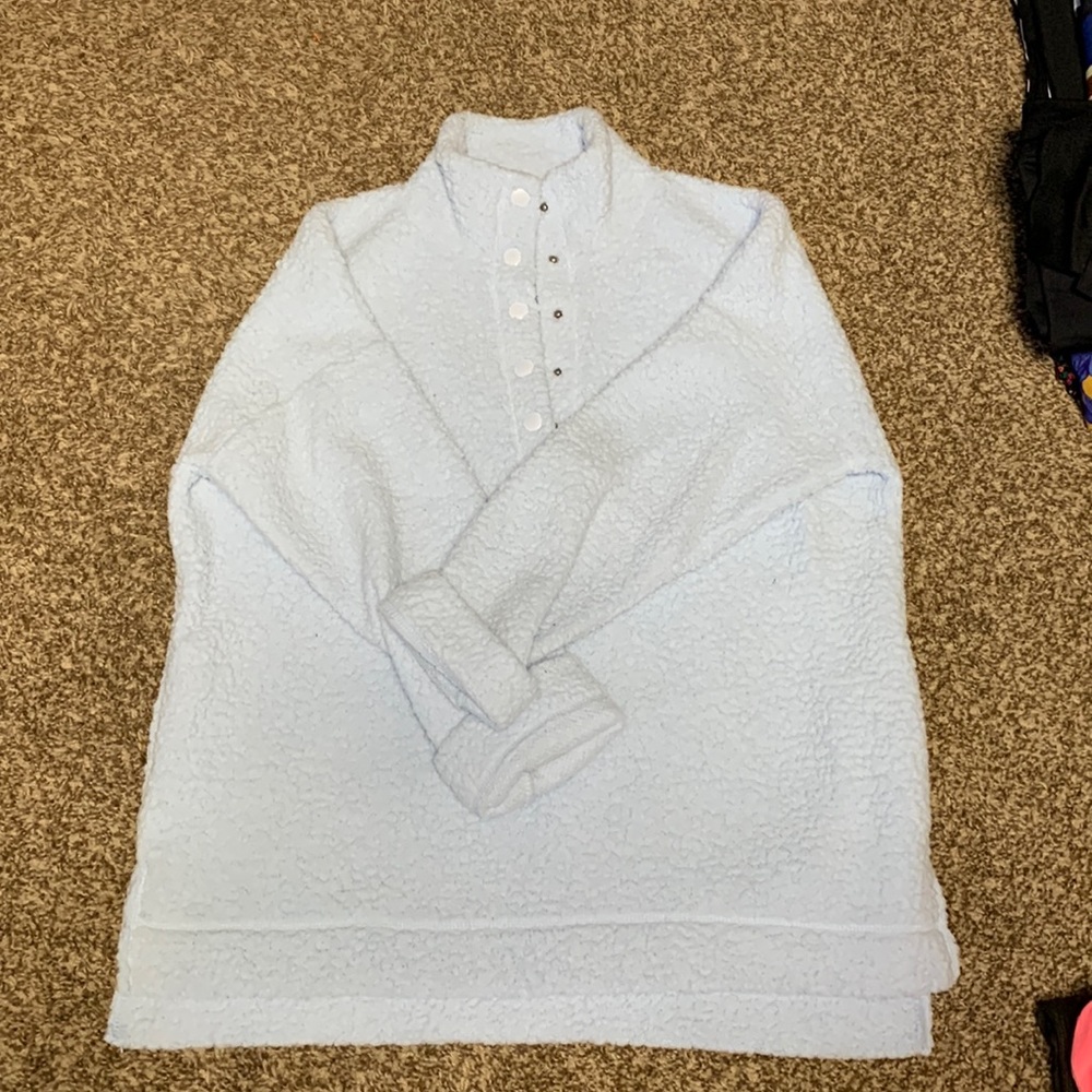 Baby Blue Sherpa Sweater